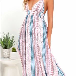 LuLu’s Multiprint Maxi Dress